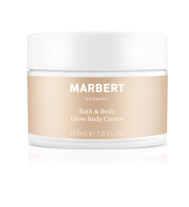 Крем для тіла з сяючими частинками Marbert Bath & Body Glow Body Cream, 225 мл 1160 фото