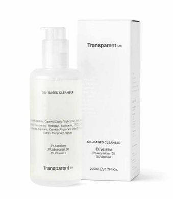 Засіб для зняття макіяжу на масляній основі Transparent Lab Oil-Based Cleanser, 200 мл 1279 фото